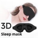 Black Eye Mask for Sleeping: 3D Deep Contour Design,good light blocking performance, Soft & Comfortable for Naps, Travel, and