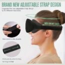 Black Eye Mask for Sleeping: 3D Deep Contour Design,good light blocking performance, Soft & Comfortable for Naps, Travel, and