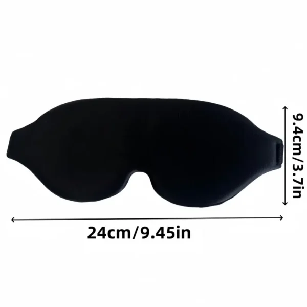 Black Eye Mask for Sleeping: 3D Deep Contour Design,good light blocking performance, Soft & Comfortable for Naps, Travel, and - Image 6